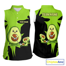 Load image into Gallery viewer, Green Golf Jerseys Funny Avocado Golf Shirts For Womens Custom Golf Team Shirts For Golfers NHT893
