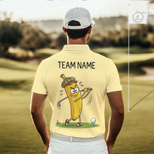 Load image into Gallery viewer, Funny Banana Mens Golf Polo Shirt, Custom Golf Polo For Men, Golf Jersey For Golf Lovers NHT906