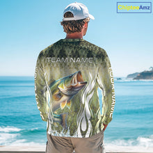 Load image into Gallery viewer, Personalized Bass Team Fishing Shirt - Long Sleeve Tournament Fishing Apparel 