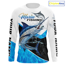 Load image into Gallery viewer, Custom Marlin Saltwater Fishing Shirt Long Sleeve Designed For Deep Sea Anglers 