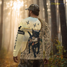 Load image into Gallery viewer, Personalized Duck Hunting Shirt – Custom Dog's Photo and Name for Hunters NHT258