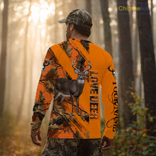 Load image into Gallery viewer, Deer Hunting 3D Orange Camo Shirt Custom Name Perfect Gift for Hunters NHT13