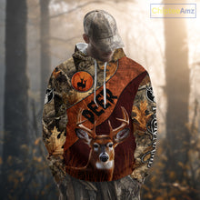 Load image into Gallery viewer, Deer Hunting Camouflage Shirt With Custom Name, Custom Team Name, Hunting Gifts NHT19