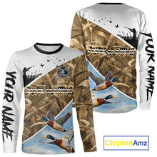 Load image into Gallery viewer, Mallard Duck Hunting Shirts, Best Hoodie Hunting Gifts, Duck Hunting Camo Shirts NHT375