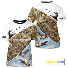 Load image into Gallery viewer, Mallard Duck Hunting Shirts, Best Hoodie Hunting Gifts, Duck Hunting Camo Shirts NHT375