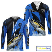 Load image into Gallery viewer, Tuna Saltwater Fishing Jerseys, Tuna Fishing Performance Hooded Fishing Shirts Long Sleeve NHT582