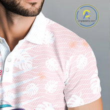 Load image into Gallery viewer, Funny Flamingo Golf Shirt With Pattern Pink Tropical – Personalized Name &amp; Team Custom Polo for Men NHT597