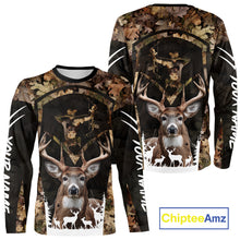 Load image into Gallery viewer, Forest Camo Deer Hunting Shirt, Hunting Hoodie for Deer Hunters, Season Deer Hunting NHT371