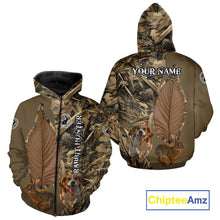 Load image into Gallery viewer, Custom Brown Camo 3D All Over Printed Rabbit Hunting Shirt With Beagle Dog, Hunting Gift NHT224