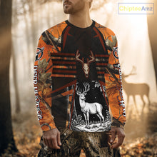 Load image into Gallery viewer, Blaze Orange Camo Hoodie Hunting Shirt, Deer Sweatshirt Shirt for Men, Deer Hunting Season NHT356