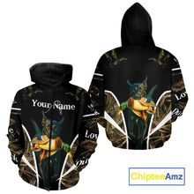 Load image into Gallery viewer, Duck Hunting With Black Lab Custom Name 3D All Over Print Shirt, Duck Hunting Shirt NHT145