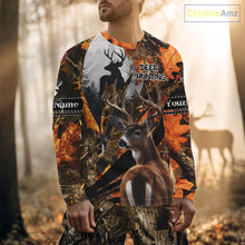 Load image into Gallery viewer, Whitetail Deer Hunting Orange Camo 3D Printed Shirts,  Hunting Hoodie Gift for Men NHT327