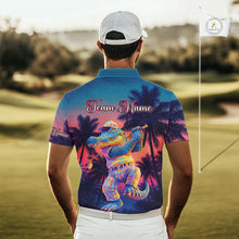 Load image into Gallery viewer, Funny Neon Alligator Golf Polo Shirts For Men Custom Team Alligator Golf Outfit, Golfer Gifts NHT663