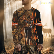Load image into Gallery viewer, Whitetail Deer Hunting Season Shirt 3D Custom Hoodie Hunting Gift Orange Camouflage Deer Shirts NBT309