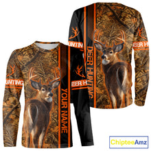Load image into Gallery viewer, Whitetail Deer Hunting Season Shirt 3D Custom Hoodie Hunting Gift Orange Camouflage Deer Shirts NBT309