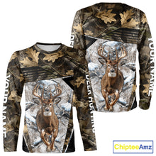 Load image into Gallery viewer, Personalized Whitetail Deer Hunting Camo 3D Print Custom Name Shirts, Hunting Camo Hoodie NBT313