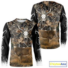 Load image into Gallery viewer, Deer Buck Camouflage Custom Name 3D All Over Printed Shirts, Deer Hunting Shirt, Hunting Accessories NBT337