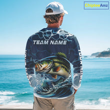 Load image into Gallery viewer, Custom Largemouth Bass Long Sleeve Tournament Fishing Shirts, Team Bass Fishing Jerseys NBT696