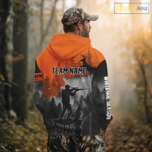 Load image into Gallery viewer, Beautiful Deer Hunting Burnt Orange Hoodie, Longsleeve Shirt, Perfect Hunting Gifts NBT09