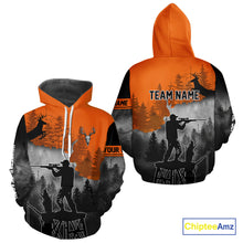 Load image into Gallery viewer, Beautiful Deer Hunting Burnt Orange Hoodie, Longsleeve Shirt, Perfect Hunting Gifts NBT09