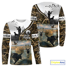 Load image into Gallery viewer, Custom Mallard Duck Hunting Camouflage 3D All Over Printing Shirts, Personalized Hunting Gifts NBT122