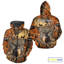 Load image into Gallery viewer, Fall Season Orange Camo Whitetail Deer Hunting Shirt - Hunting Clothes for Men, Deer Hunting Gifts NBT31