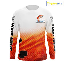 Load image into Gallery viewer, Redfish Fishing Scales Custom Name UV Protection Long Sleeve Fishing Shirts NBT514