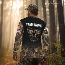 Load image into Gallery viewer, Brown Camo Grim Reaper Whitetail Deer Hunting Shirt – Bow Hunting Apparel for Men, Hunter Gifts NBT28