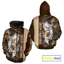 Load image into Gallery viewer, Whitetail Deer Hunting Shirt Forest Camo Custom Name Hunting Clothes For Deer Hunters NBT329