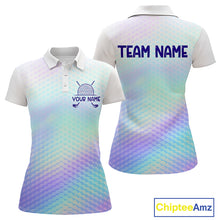 Load image into Gallery viewer, Hologram Womens Polo Golf  Shirts Custom Name Golf Shirt For Women, Golf Team Clothes NBT506