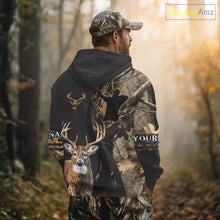 Load image into Gallery viewer, Deer Bow Hunting Camouflage Custom Name Shirts, Personalized Deer Hunting Clothes NBT342