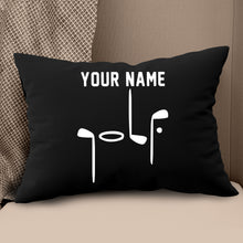 Load image into Gallery viewer, Black White Golf Clubs Customized Golf Pillow Golf Gifts For Golf Lovers LDT1083