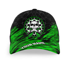 Load image into Gallery viewer, Personalized 3D All Over Print Skull Baseball Darts Hat Red Black Custom Darts Cap Dart Gifts LDT1272