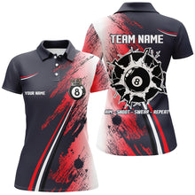 Load image into Gallery viewer, Personalized 8 Ball Billiards Shirts For Women Custom 8 Ball Pool Jerseys Mens Billiard Shirts VHM1181