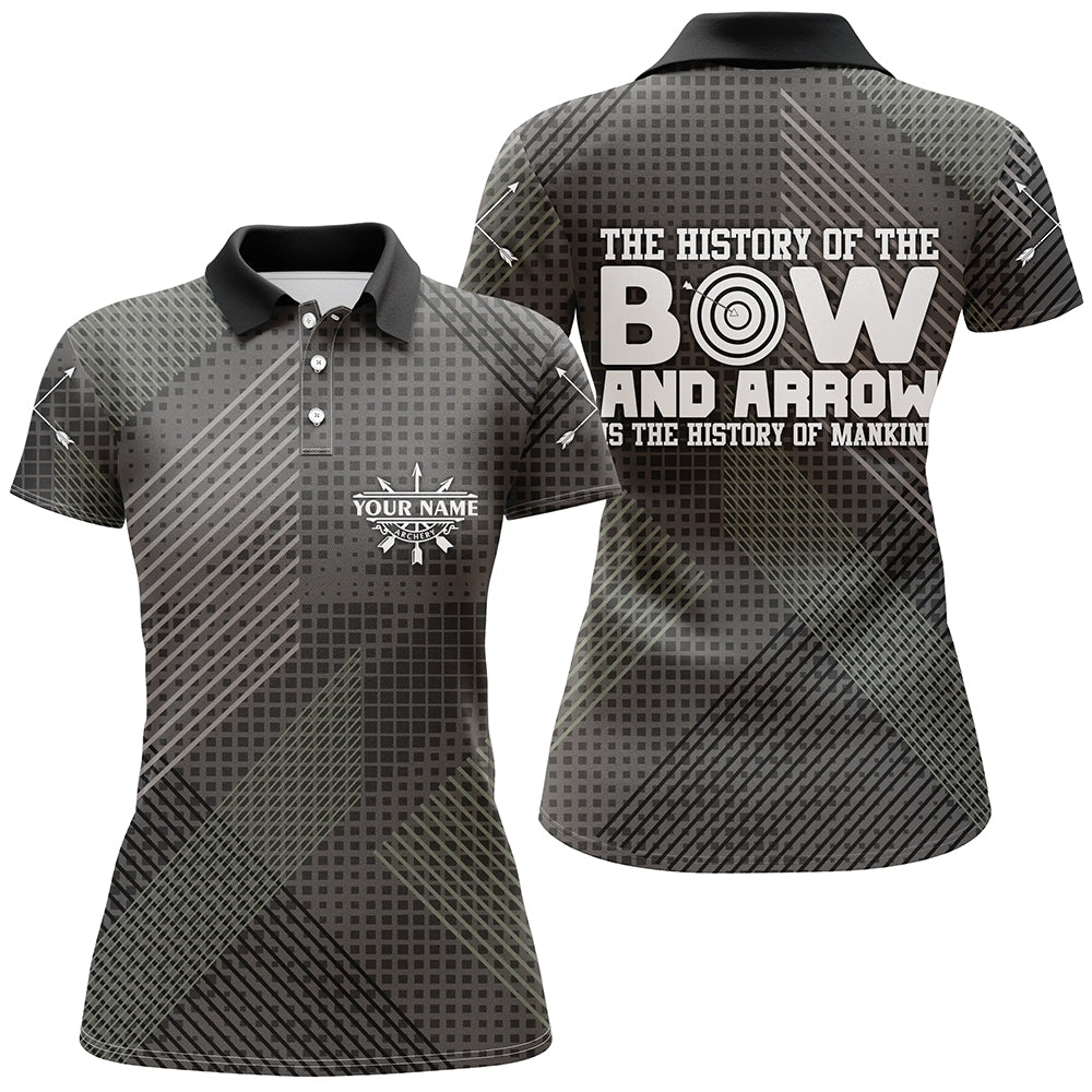 Personalized History Of Bow And Arrow Archery Polo Shirts For Women, Custom Arrows Archery Jerseys VHM0765