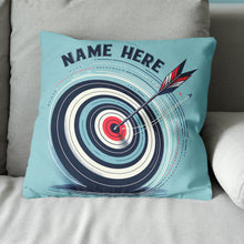 Load image into Gallery viewer, Personalized Blue Funny Target Archery Pillow, Gifts For Archery Lovers VHM0937