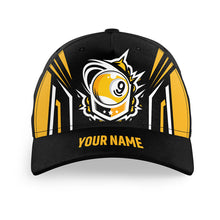 Load image into Gallery viewer, Personalized 3D Funny 9 Ball Pool Billiard Hats Cap For Pool Player, Custom 9 Ball Top Hat Billiards VHM0760