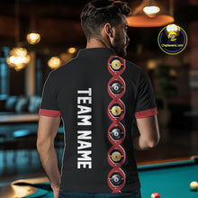 Load image into Gallery viewer, DNA Billiard 8 Ball &amp; 9 Ball Shirts For Men Custom Funny Pool Billiard Jerseys Team Polo &amp; 1/4 Zip TDM3863