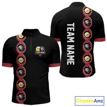 Load image into Gallery viewer, DNA Billiard 8 Ball &amp; 9 Ball Shirts For Men Custom Funny Pool Billiard Jerseys Team Polo &amp; 1/4 Zip TDM3863