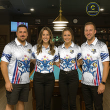 Load image into Gallery viewer, Funny Shark 8 Ball &amp; 9 Ball Pool Billiard Shirt For Women Custom Billiard Team Jersey Polo &amp; 1/4 Zip TDM5965