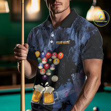 Load image into Gallery viewer, Pool And Beer That's Why I'm Here Billiard Shirt For Men Custom Funny Billiard Team Jersey TDM4831
