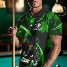 Load image into Gallery viewer, Personalized St Patrick Day 8 Ball Billiard Shirt For Men, Funny Shamrock Billiard Team Jersey TDM5357