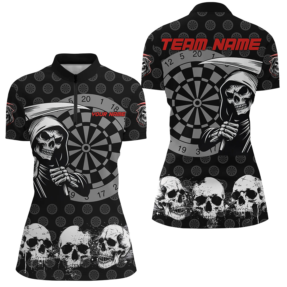 Personalized Skull Darts Shirts For Women Custom Grunge Skull Darts Team Jerseys TDM2482
