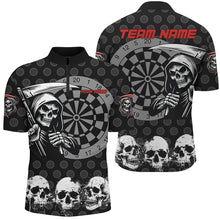 Load image into Gallery viewer, Personalized Skull Darts Shirts For Men Custom Grunge Skull Darts Team Jerseys TDM2482