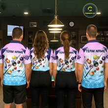 Load image into Gallery viewer, Personalized Colorful Billiard Shirt For Women Custom 8 Ball Pool Team Jersey Polo &amp; 1/4 Zip TDM5471