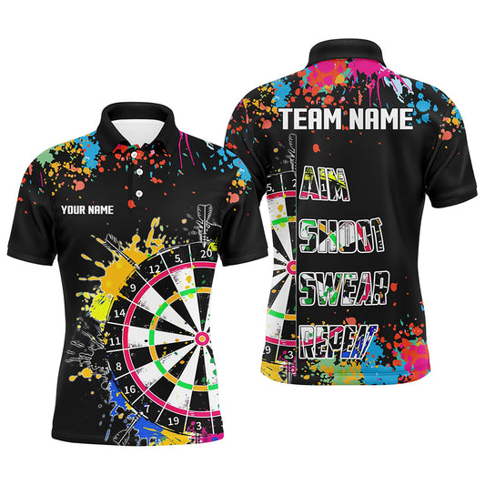Personalized Funny Dart Polo Shirts For Men Women Custom Dart Team Jerseys, Best Dart Gifts TDM