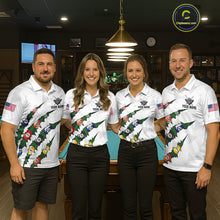 Load image into Gallery viewer, Personalized Scratch 8 Ball Billiard Shirt For Men Custom Pool Jersey, Billiard Team Shirt |Green TDM5869