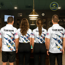 Load image into Gallery viewer, Personalized Scratch 8 Ball Billiard Shirt For Men Custom Pool Jersey, Billiard Team Shirt |Blue TDM5870