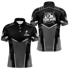 Load image into Gallery viewer, Billiard Jerseys For Men Custom Polo &amp; Quarter-Zip Billiard Shirts, Team Pooler Short Sleeve |White TDM3742