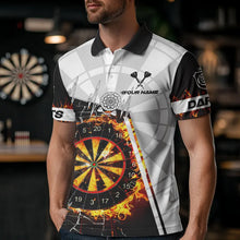 Load image into Gallery viewer, Personalized Dartboard Fire Break Glass Dart Shirts For Men Darts Jerseys TDM3607